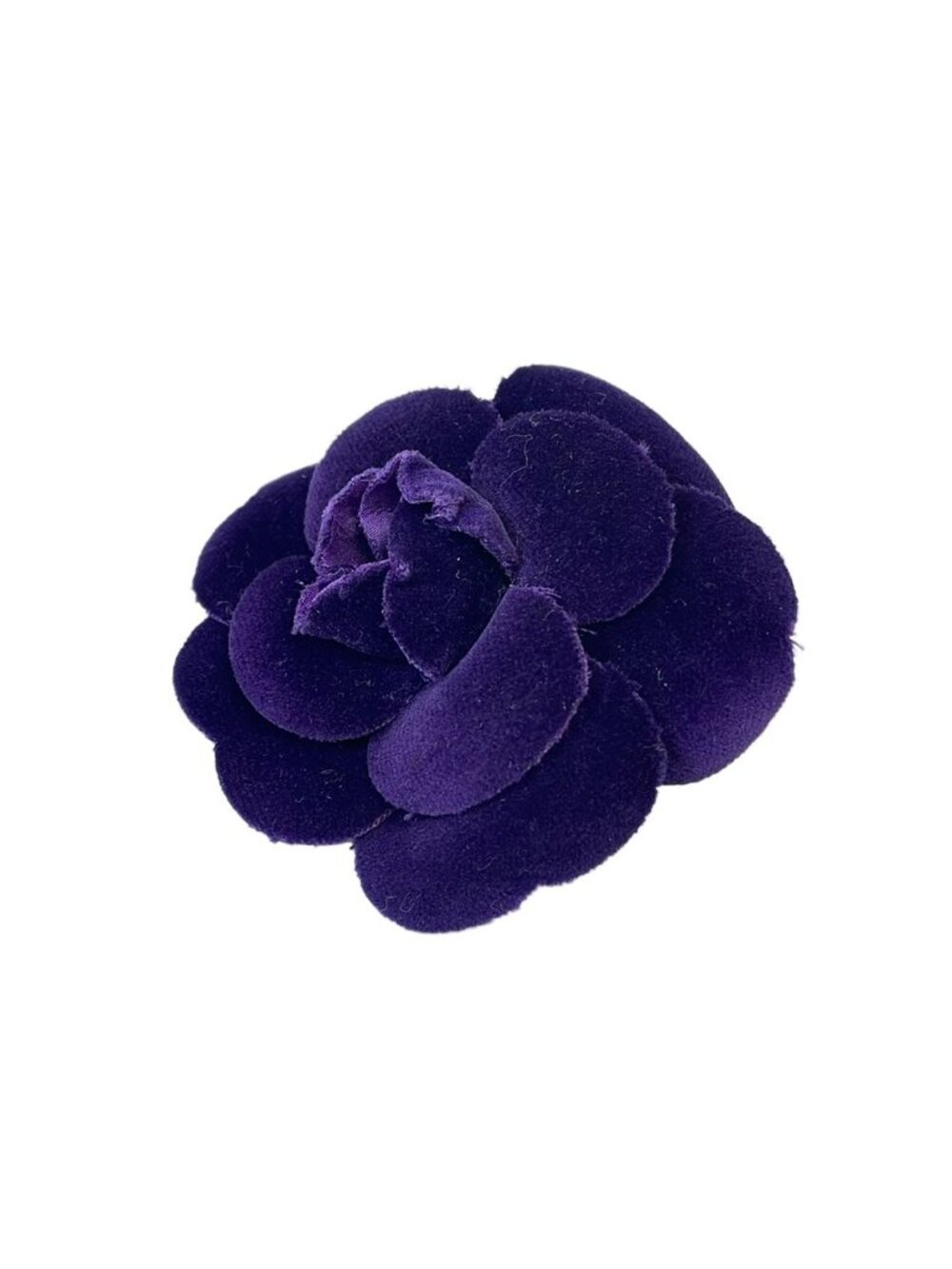 Chanel Corsage Purple Camellia Brooch